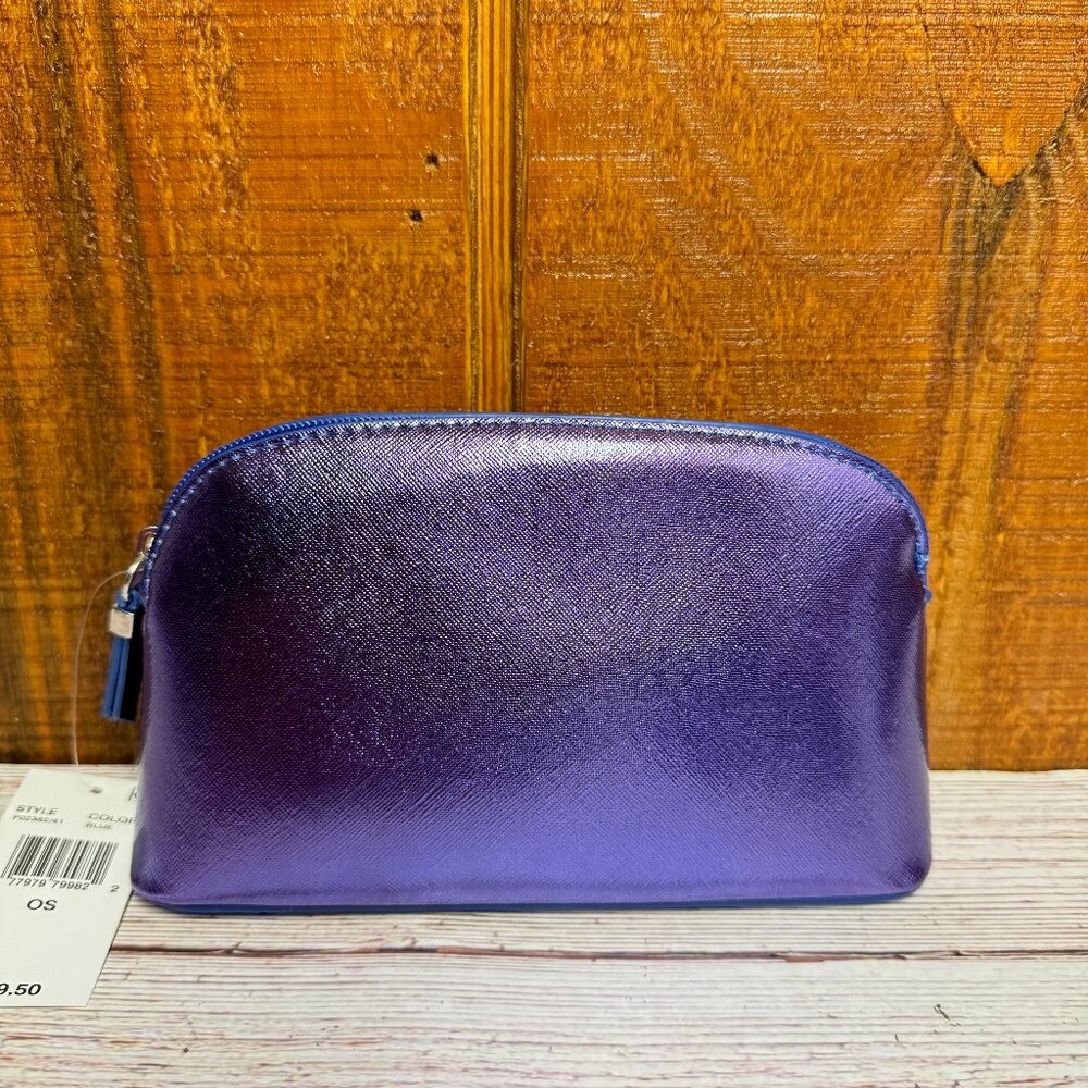 STELLA & MAX Zip Around Cosmetic Bag - Blue